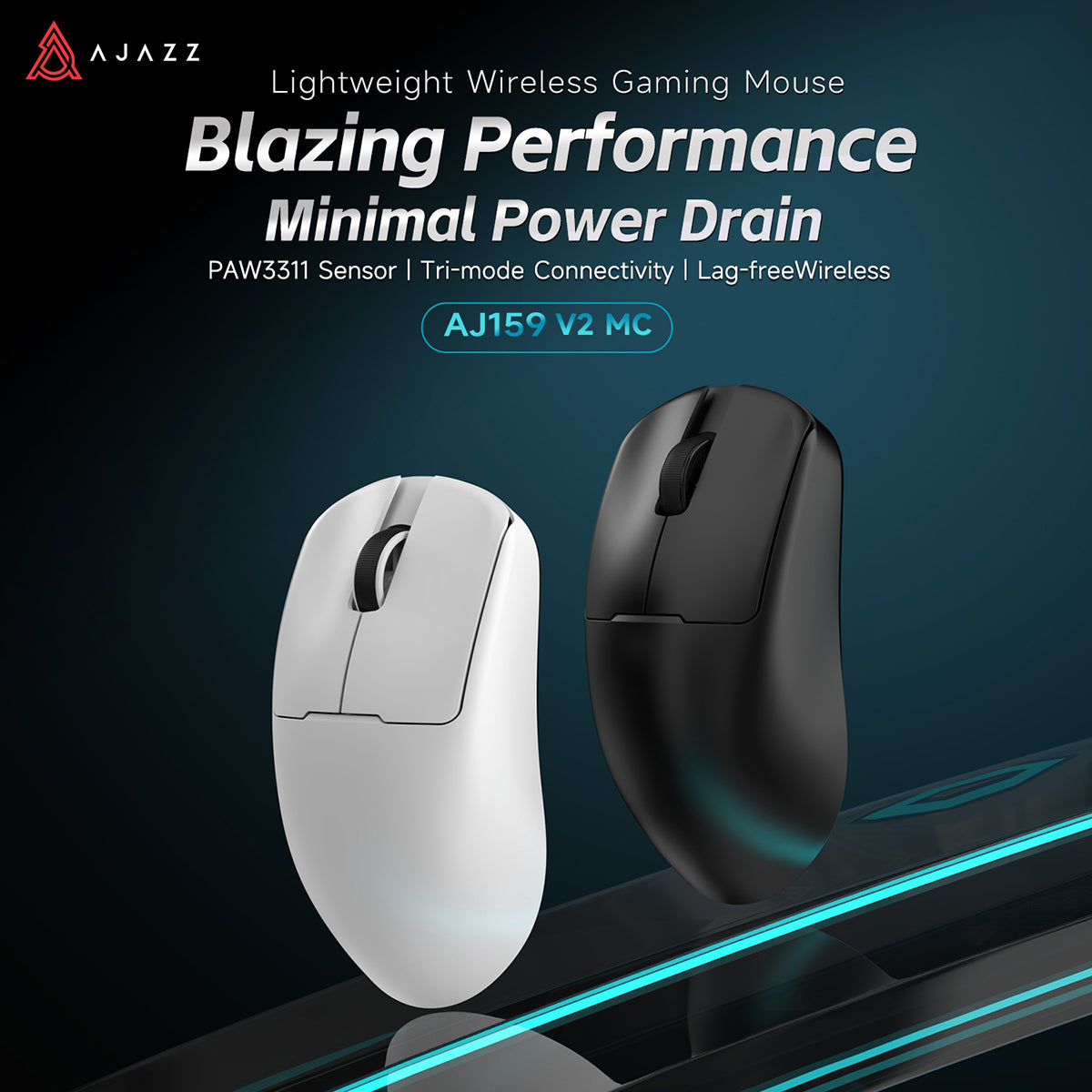 AJAZZ AJ159 V2 MC Wireless Gaming Mouse with Swappable Battery — view 2
