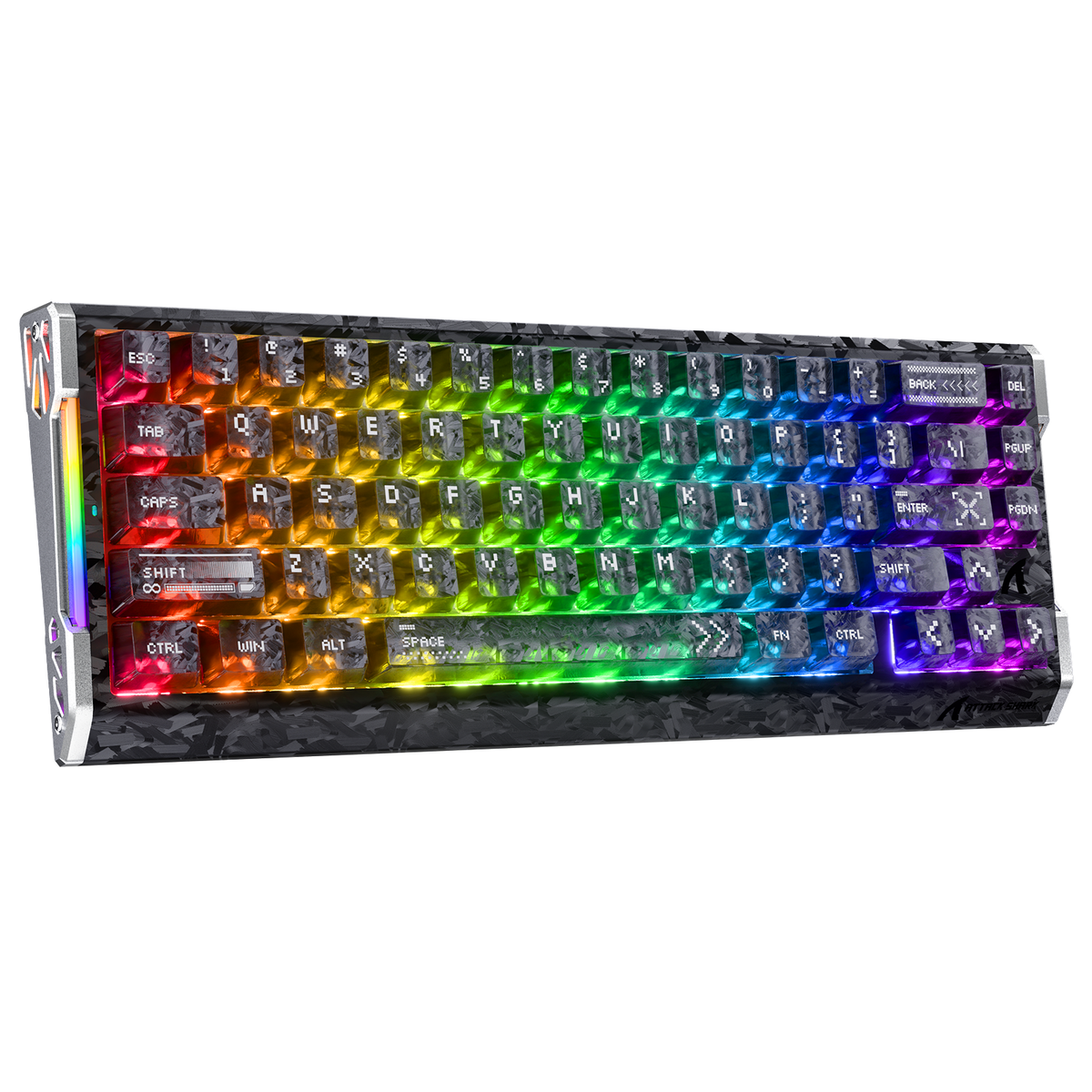 Attack Shark R68 HE Carbon Fibre 60% Wired 8K Magnetic Keyboard