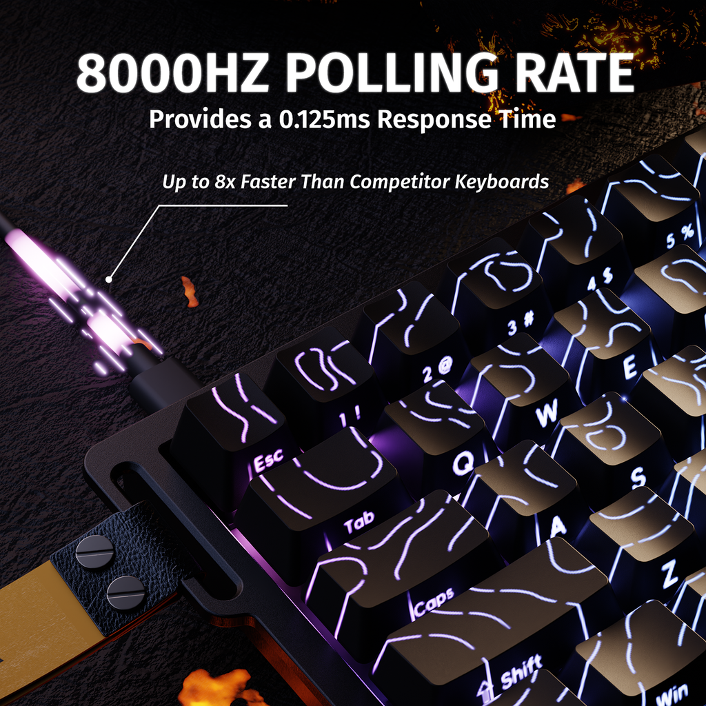 Attack Shark X68 HE 65% Wired 8K Magnetic Rapid Trigger Keyboard — view 3