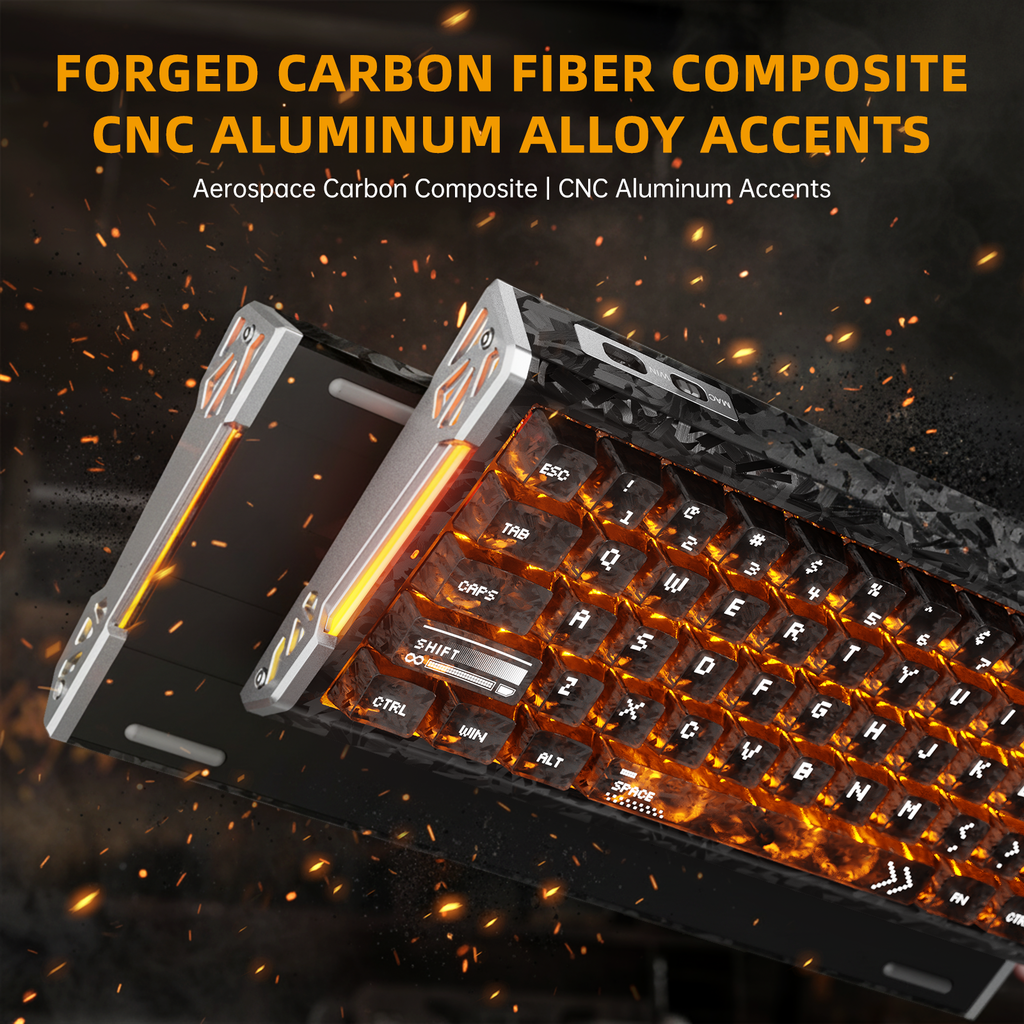 Attack Shark R68 HE Carbon Fibre 60% Wired 8K Magnetic Keyboard — view 3