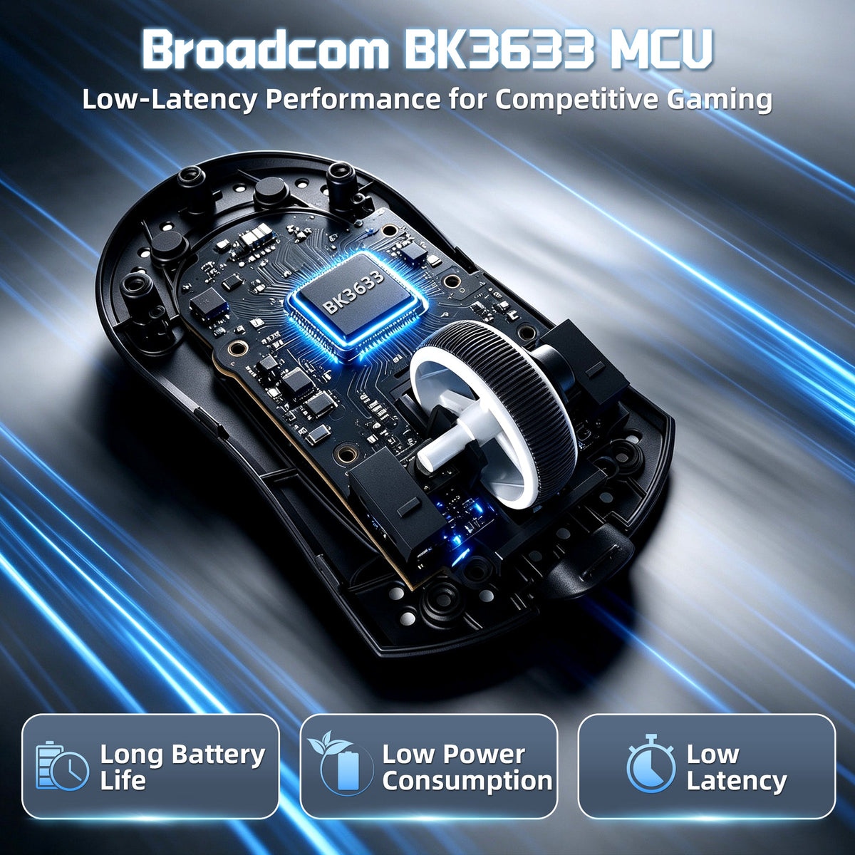 Attack Shark X11 Pro V2 Wireless Mouse with TFT Display Dock — view 4