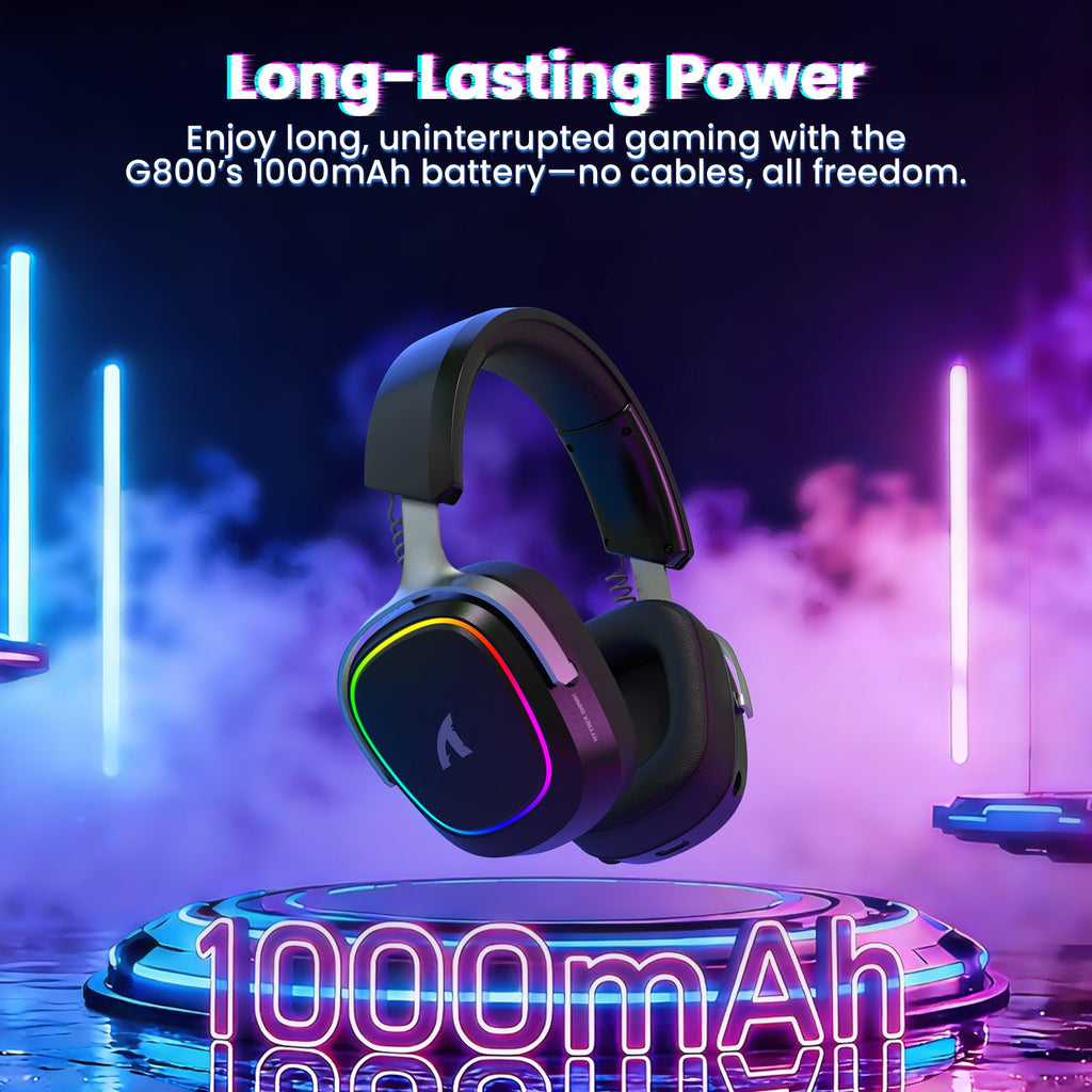 Attack Shark G800 Wireless Gaming Headset, 50mm Drivers, 1000mAh — view 4