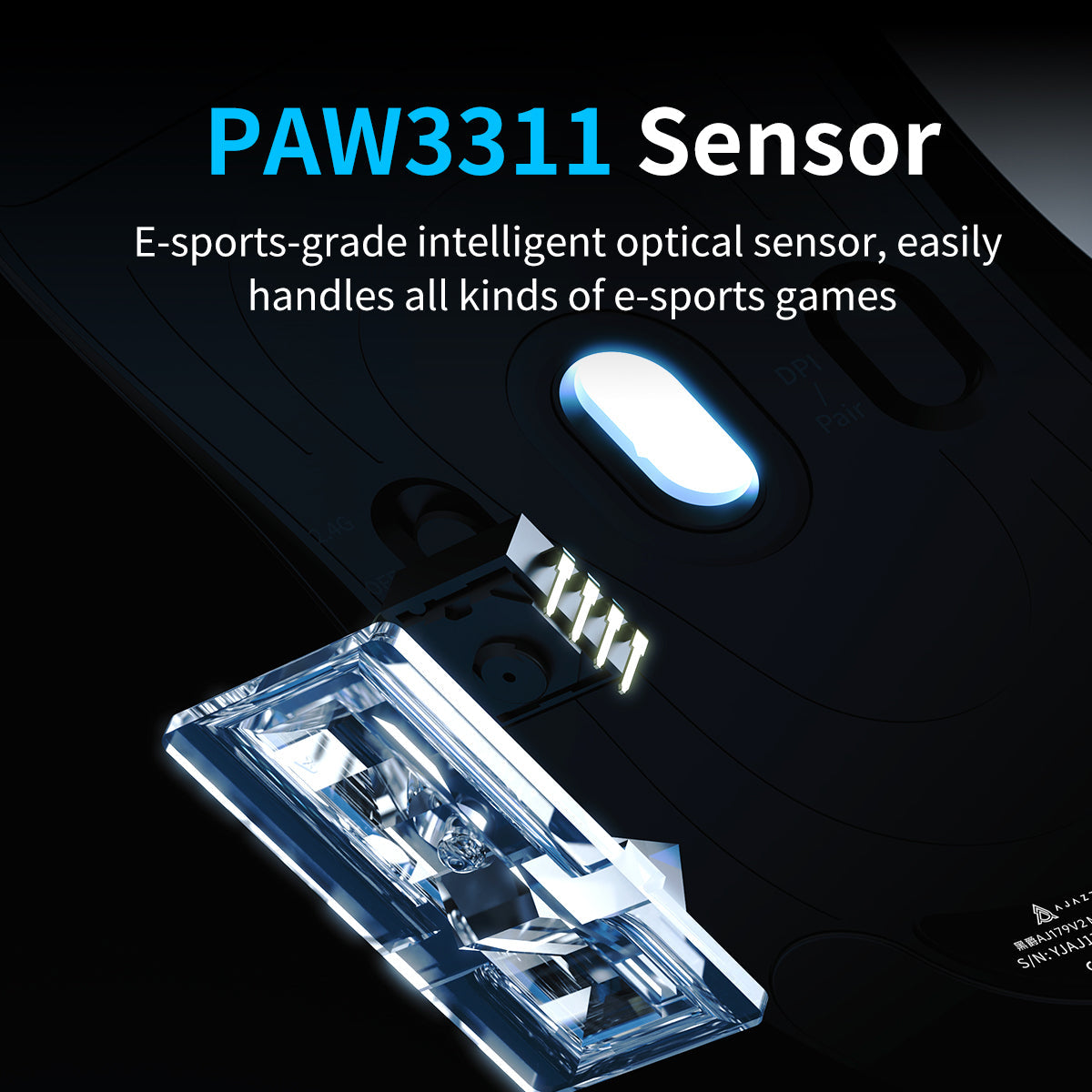 AJAZZ AJ179 V2 Tri-Mode Wireless Gaming Mouse PAW3311 — view 4