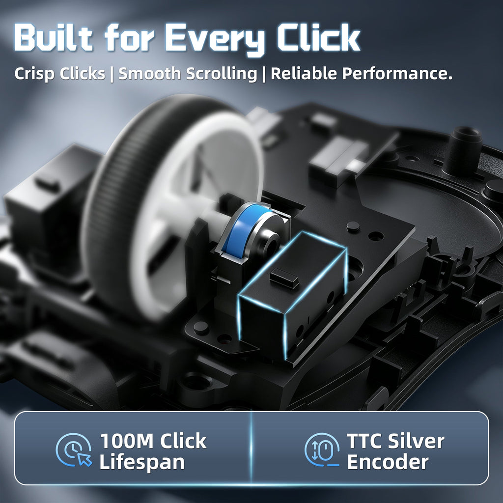 Attack Shark X11 Pro V2 Wireless Mouse with TFT Display Dock — view 5