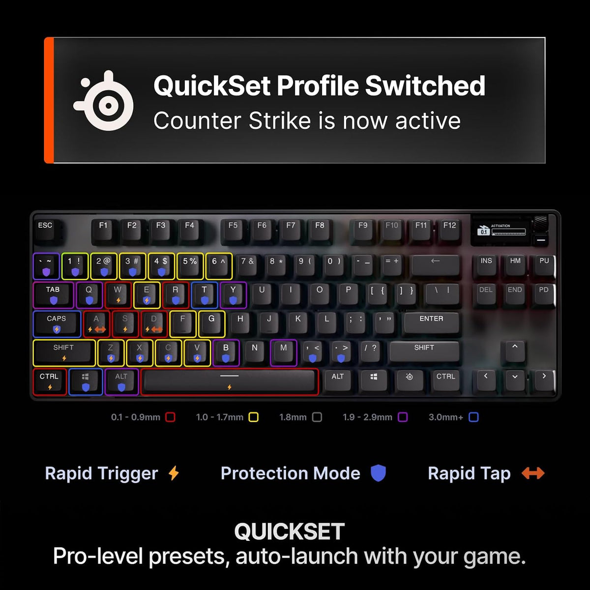 SteelSeries Apex Pro TKL Gen 3 Magnetic Keyboard — view 3
