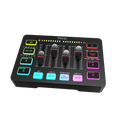 FIFINE AmpliGame SC3 Gaming Audio Mixer, XLR Input, 48V Phantom