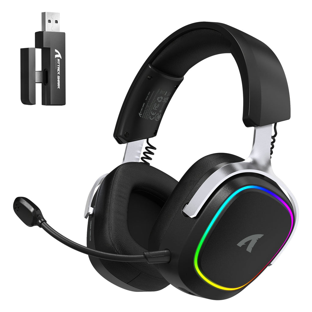 Attack Shark G800 Wireless Gaming Headset, 50mm Drivers, 1000mAh