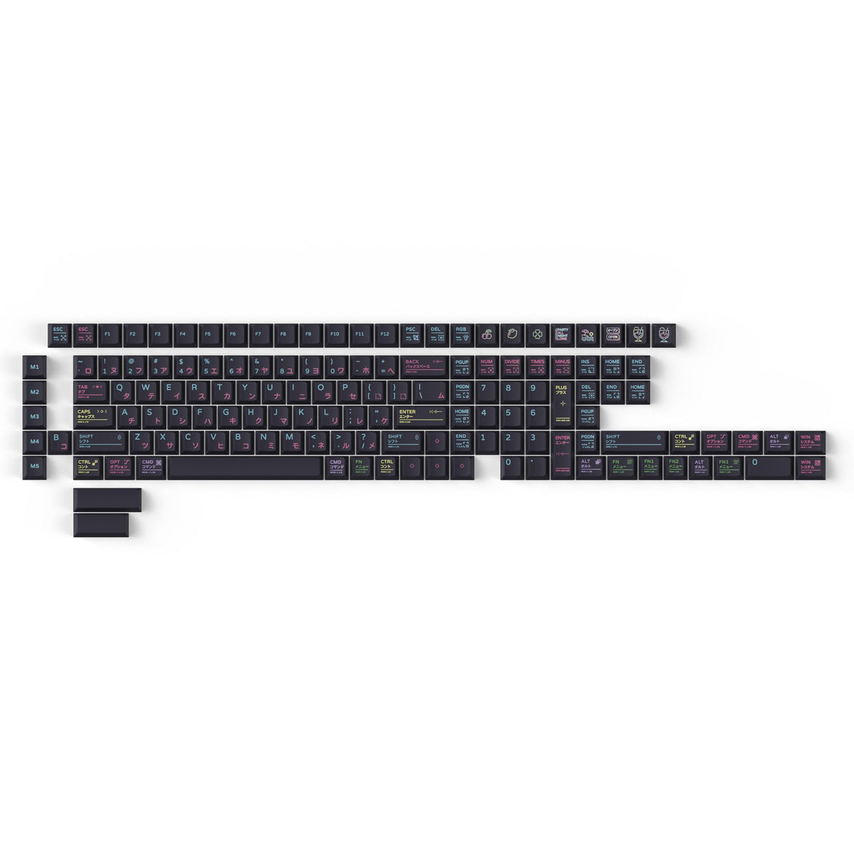 Keychron Neon Night Cherry-Profile PBT Keycap Set