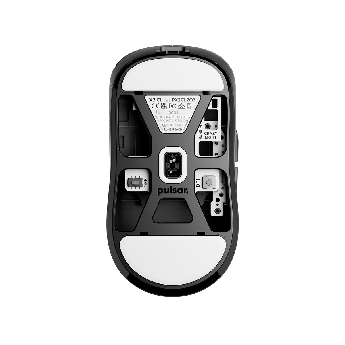 Pulsar X2 CrazyLight Medium 8K Wireless Gaming Mouse — view 2