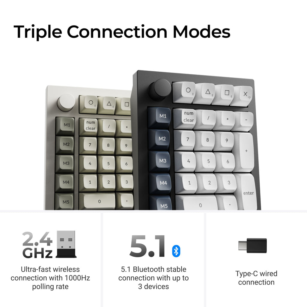 Keychron Q0 Max Wireless Macro Numpad with Knob — view 3