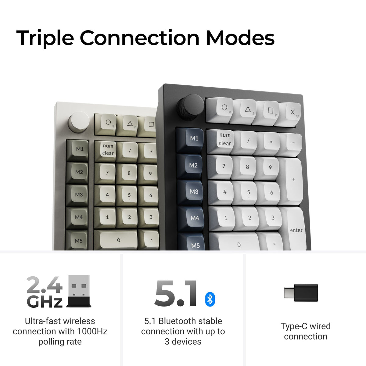 Keychron Q0 Max Wireless Macro Numpad with Knob — view 3