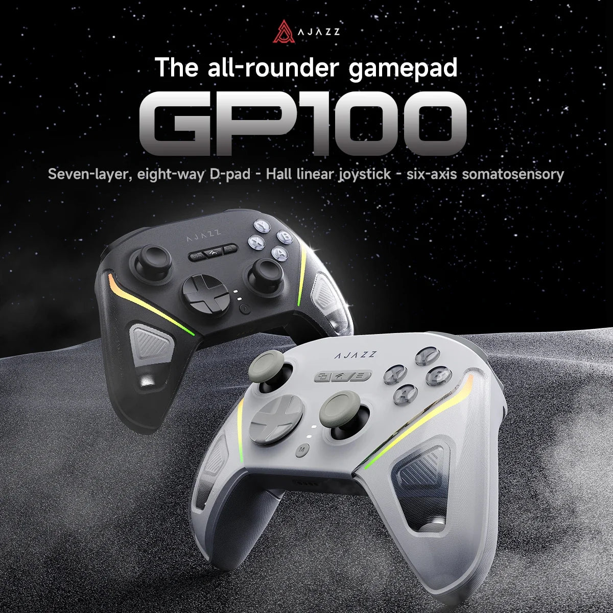 AJAZZ GP100 Tri-Mode Wireless Gamepad with Hall Sticks — view 5