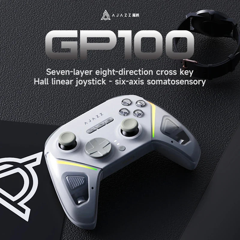 AJAZZ GP100 Tri-Mode Wireless Gamepad with Hall Sticks — view 3
