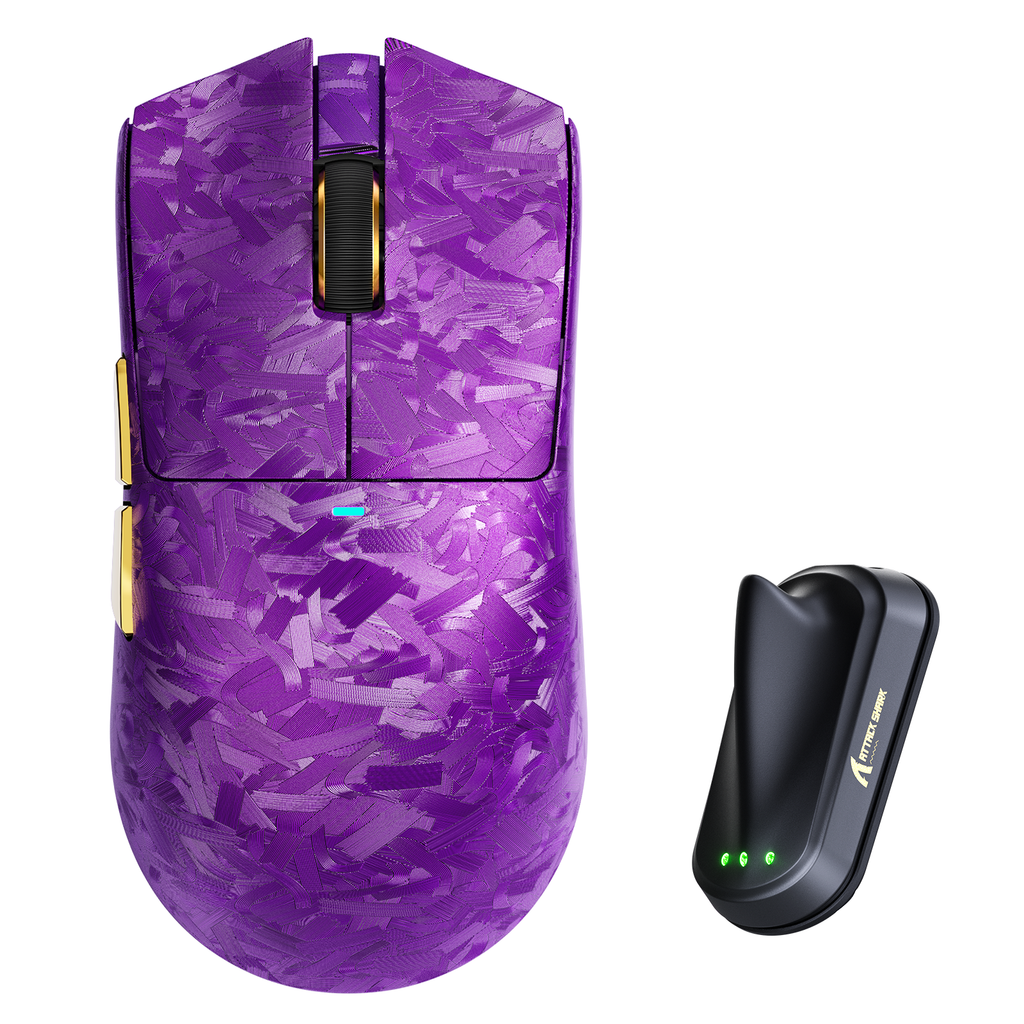 Attack Shark X11 Ultra Carbon Fibre 8K Wireless Gaming Mouse — view 2