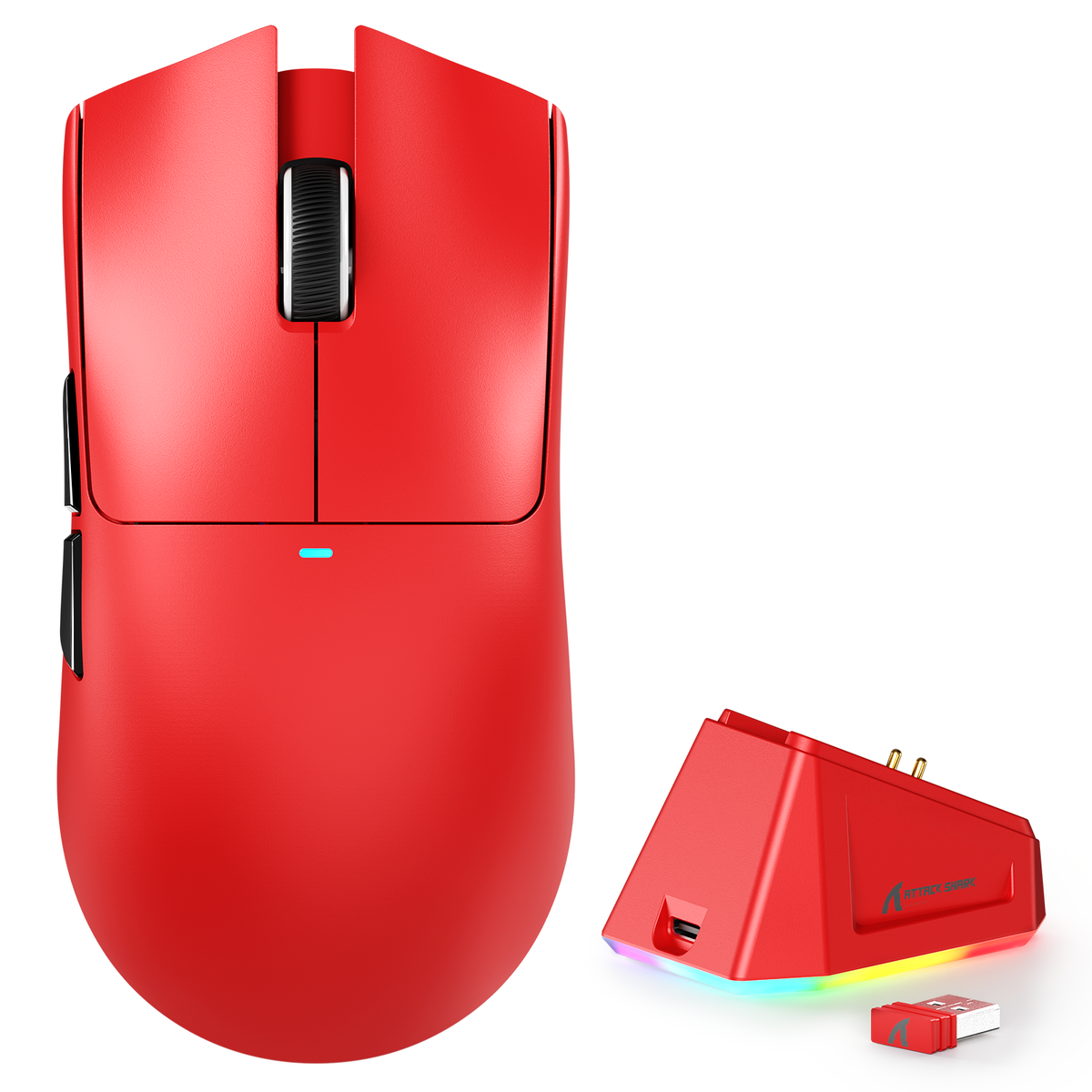 Attack Shark X11 Tri-Mode Gaming Mouse with Charging Dock — view 3