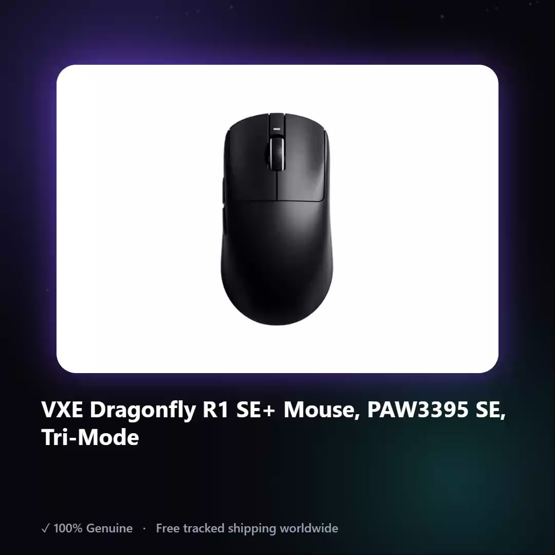 AUREN — VXE Dragonfly R1 SE+ Mouse, PAW3395 SE, Tri-Mode