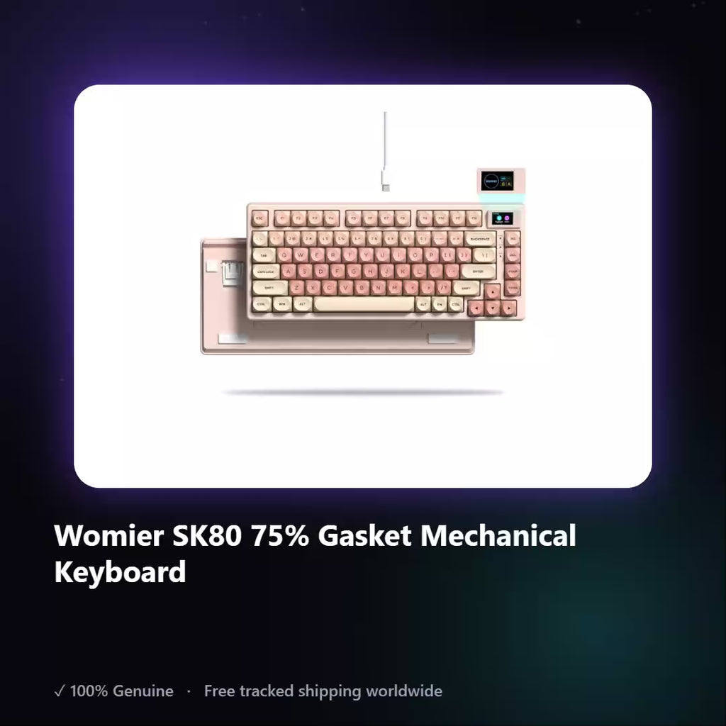 AUREN — Womier SK80 75% Gasket Mechanical Keyboard