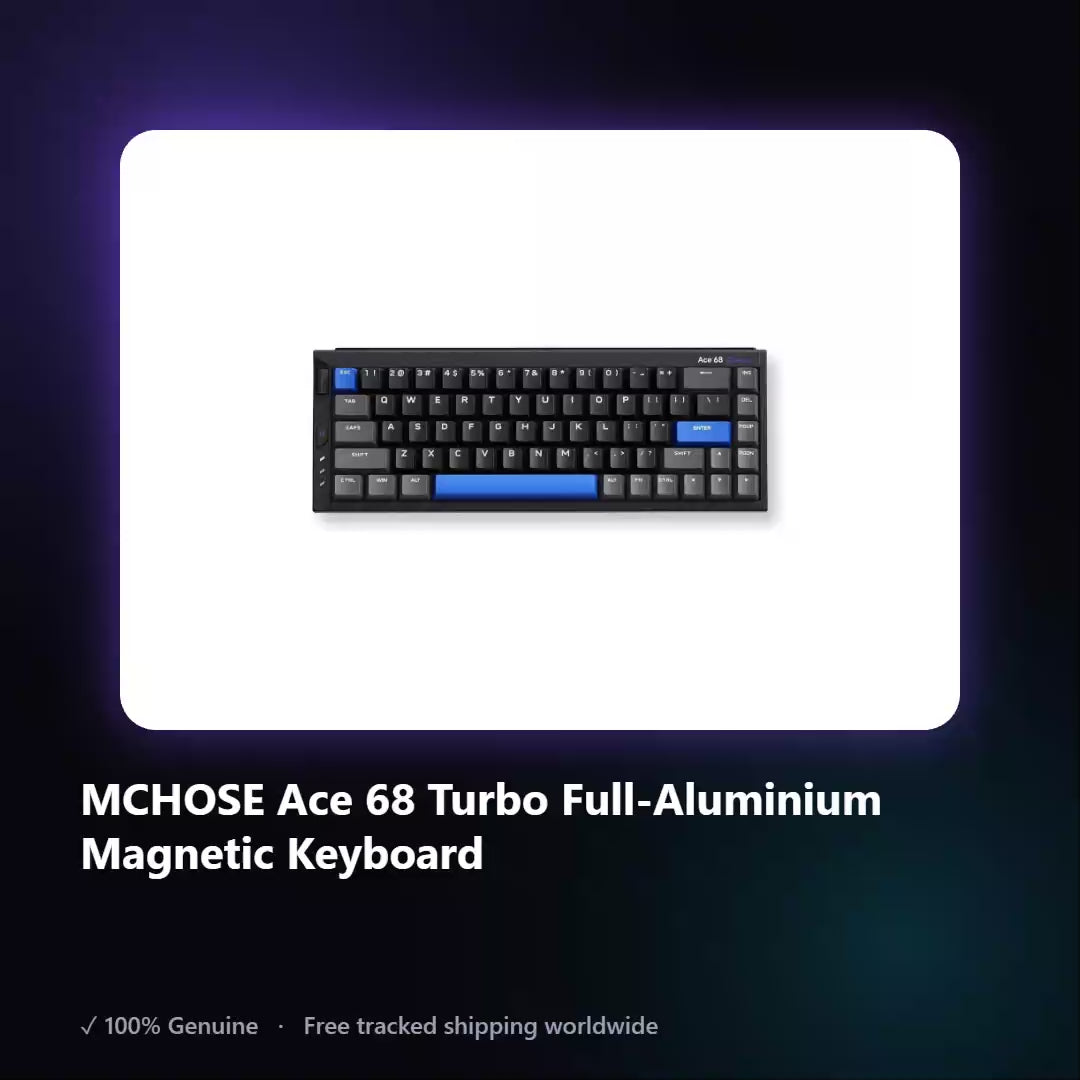 AUREN — MCHOSE Ace 68 Turbo Full-Aluminium Magnetic Keyboard