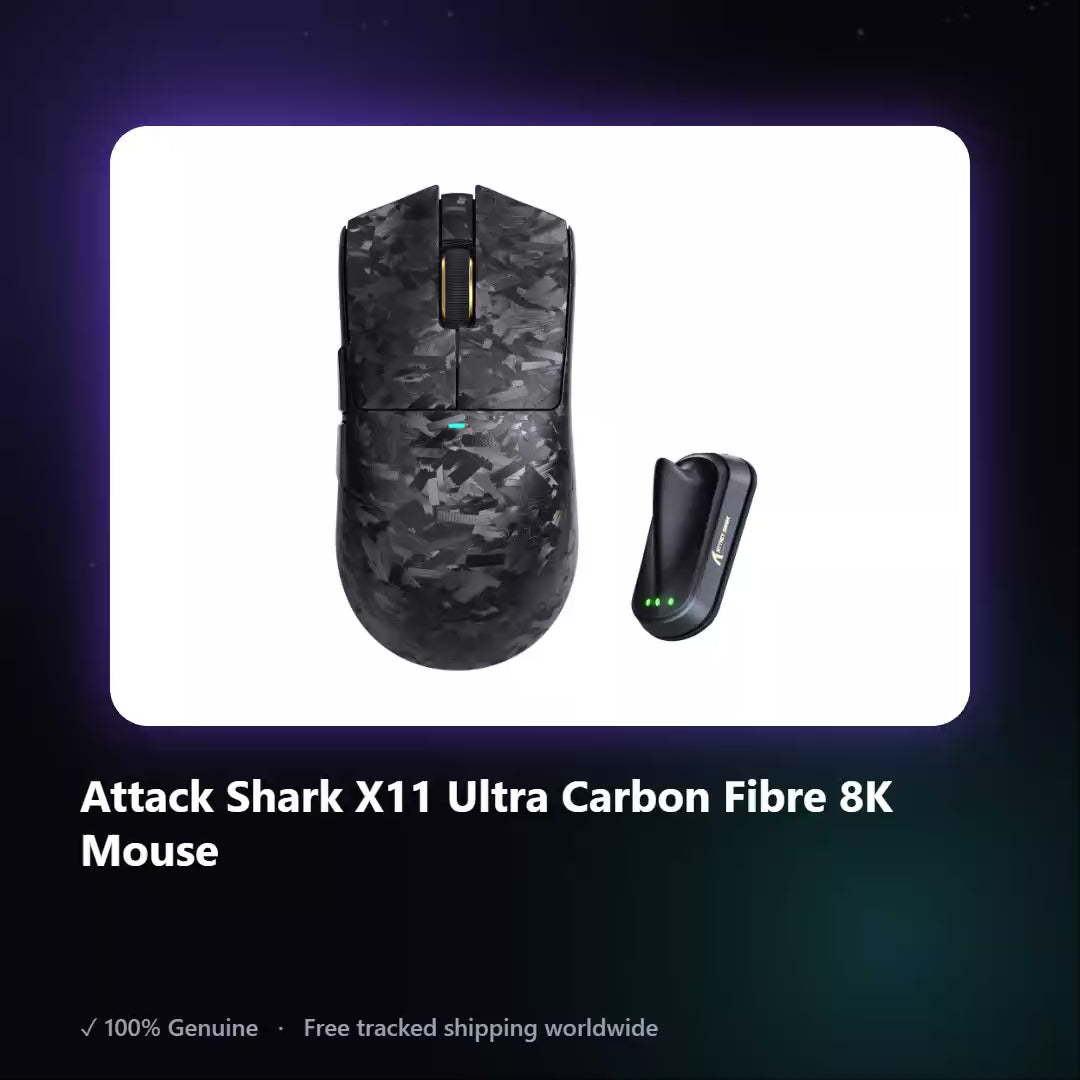 AUREN — Attack Shark X11 Ultra Carbon Fibre 8K Mouse