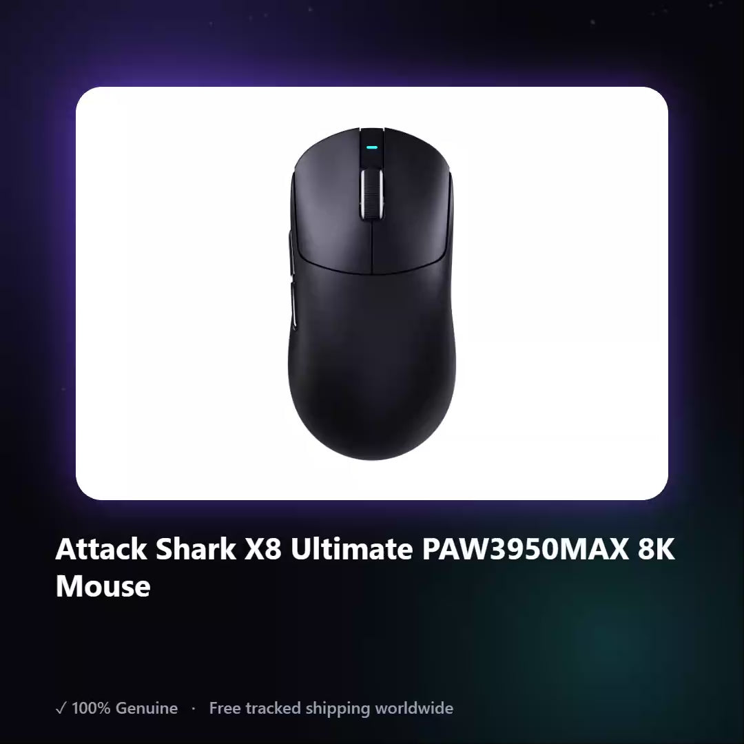AUREN — Attack Shark X8 Ultimate PAW3950MAX 8K Mouse