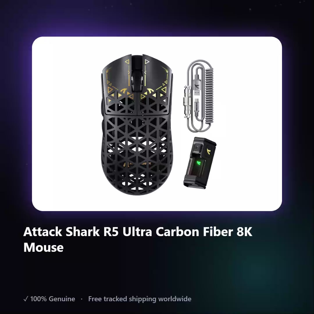 AUREN — Attack Shark R5 Ultra Carbon Fiber 8K Mouse
