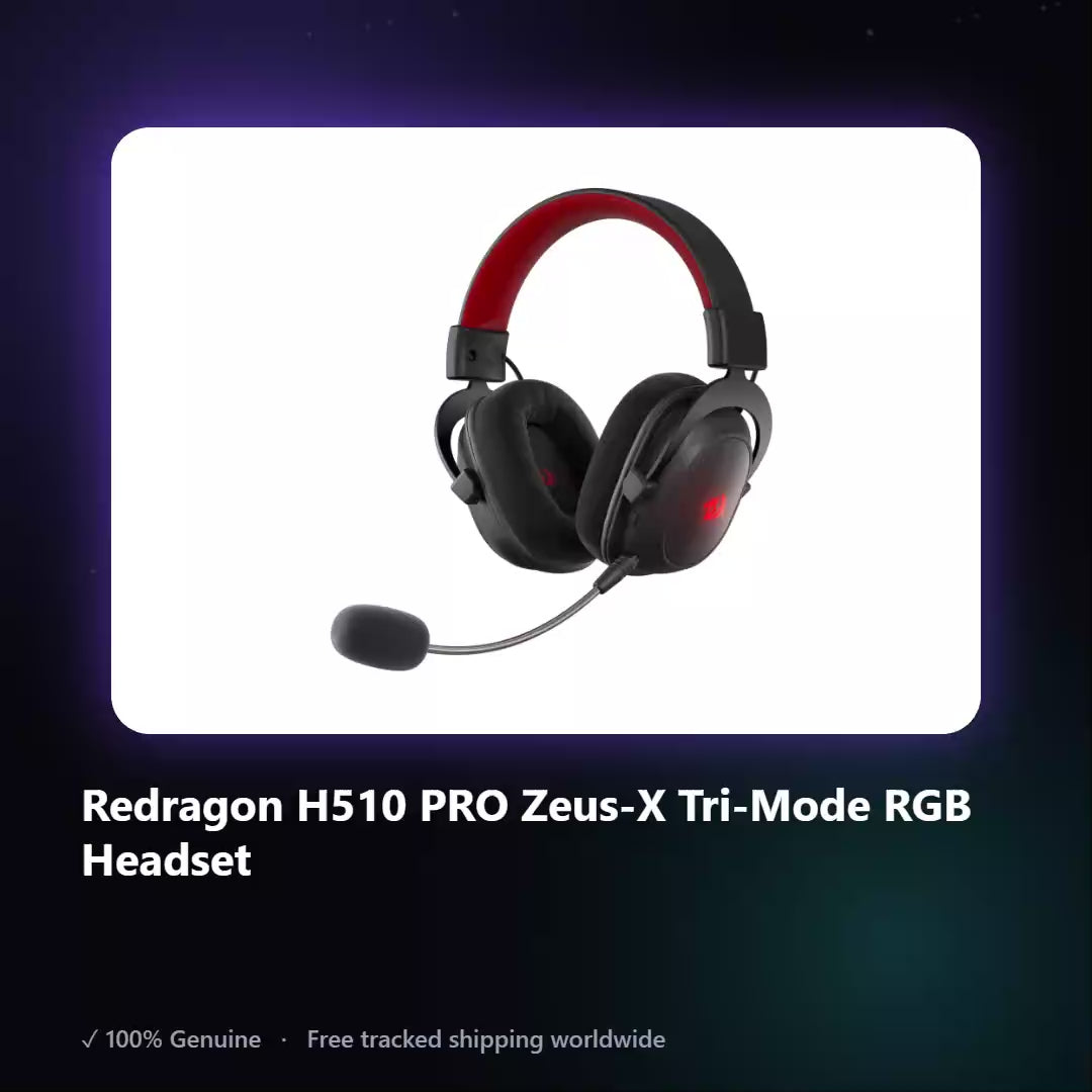 AUREN — Redragon H510 PRO Zeus-X Tri-Mode RGB Headset