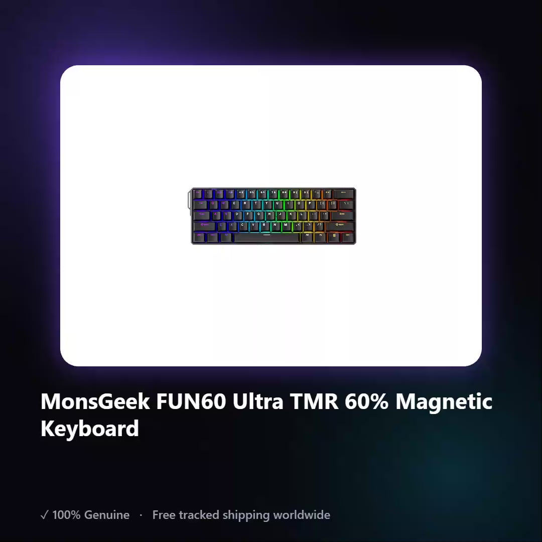 AUREN — MonsGeek FUN60 Ultra TMR 60% Magnetic Keyboard