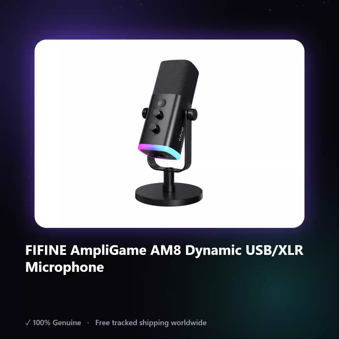 AUREN — FIFINE AmpliGame AM8 Dynamic USB/XLR Microphone