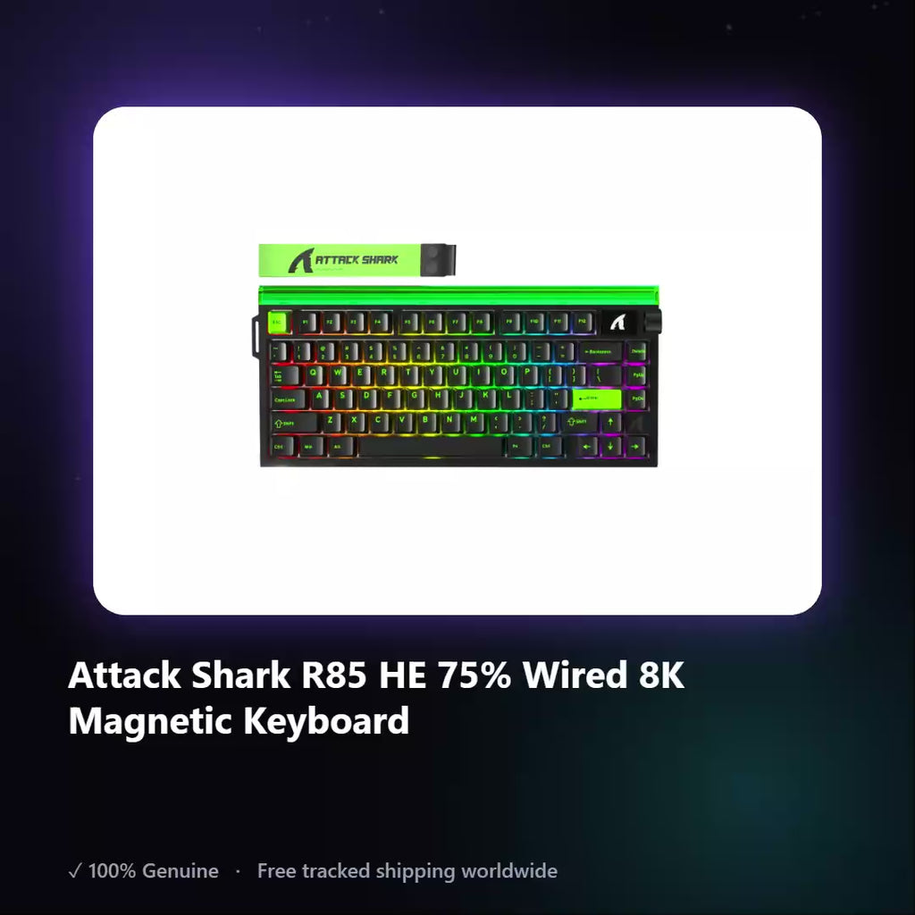 AUREN — Attack Shark R85 HE 75% Wired 8K Magnetic Keyboard