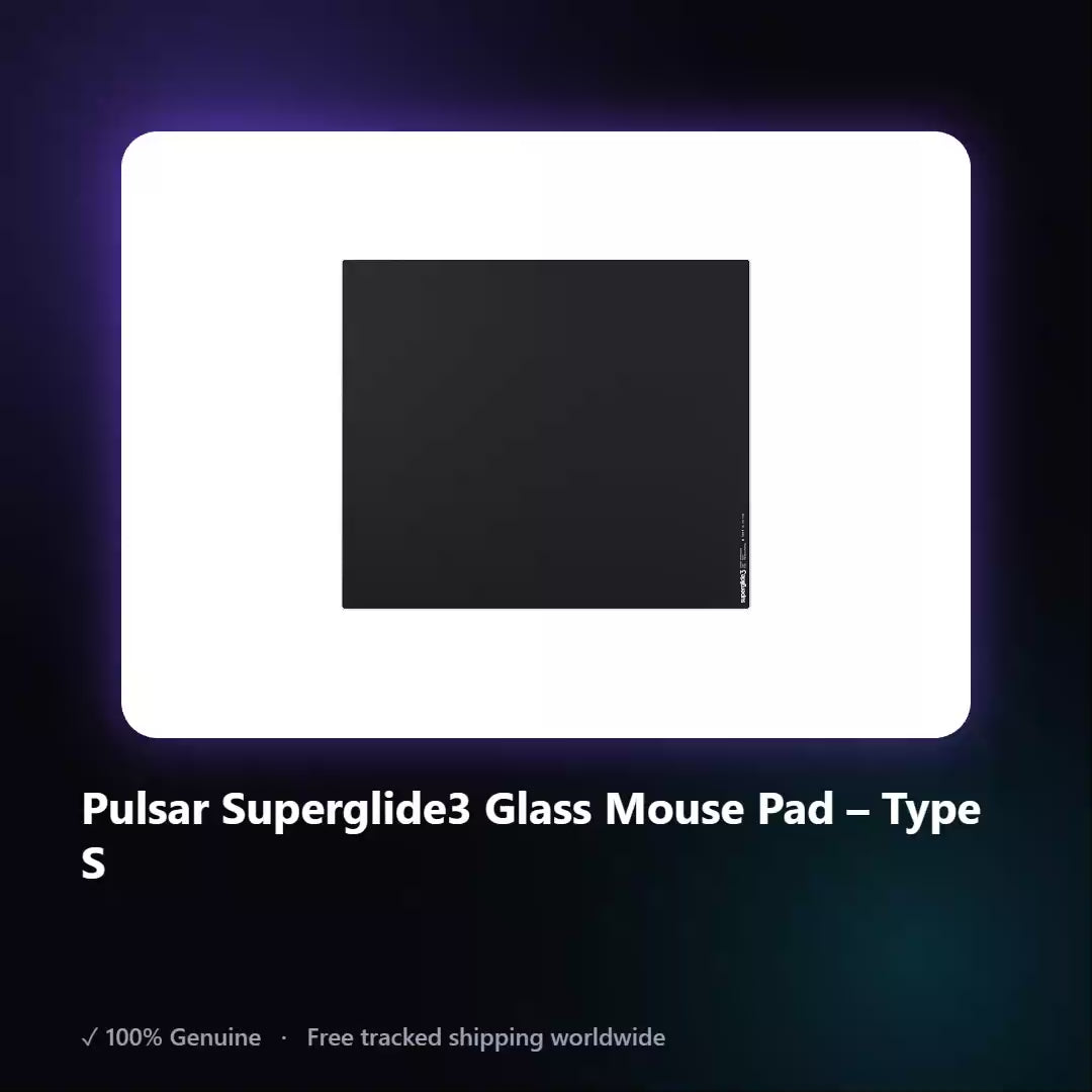 AUREN — Pulsar Superglide3 Glass Mouse Pad – Type S
