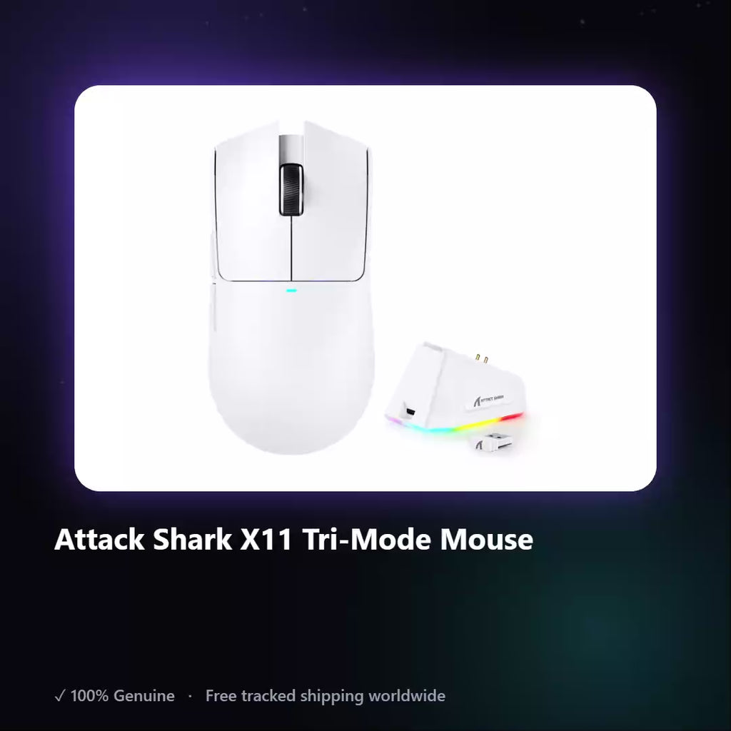 AUREN — Attack Shark X11 Tri-Mode Mouse