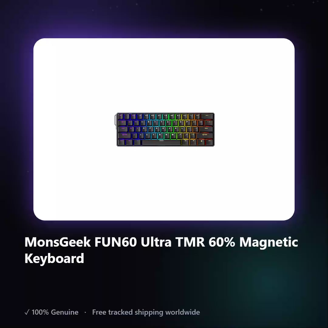 AUREN — MonsGeek FUN60 Ultra TMR 60% Magnetic Keyboard