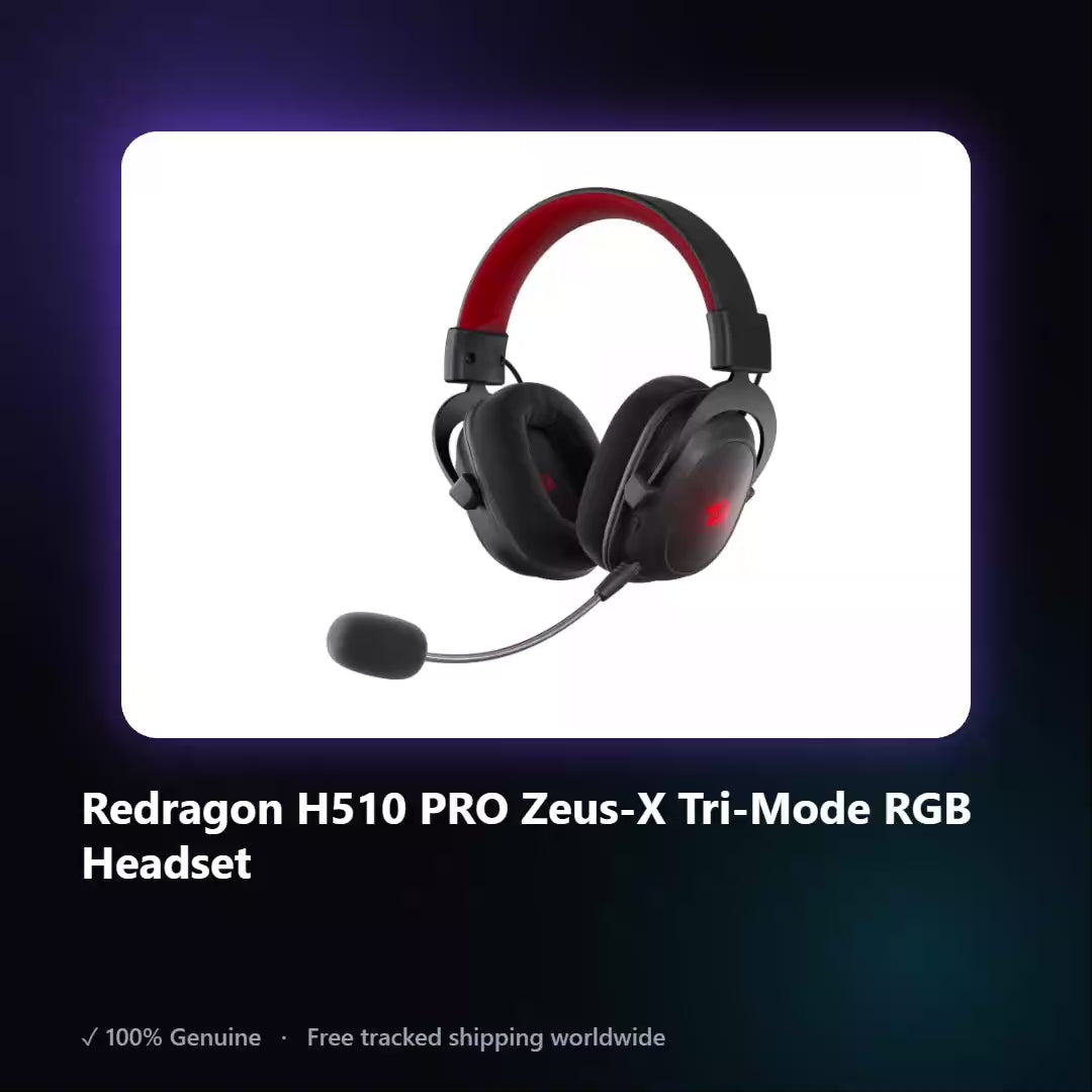 AUREN — Redragon H510 PRO Zeus-X Tri-Mode RGB Headset