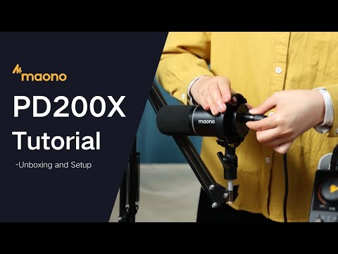 Official video — Maono PD200X setup