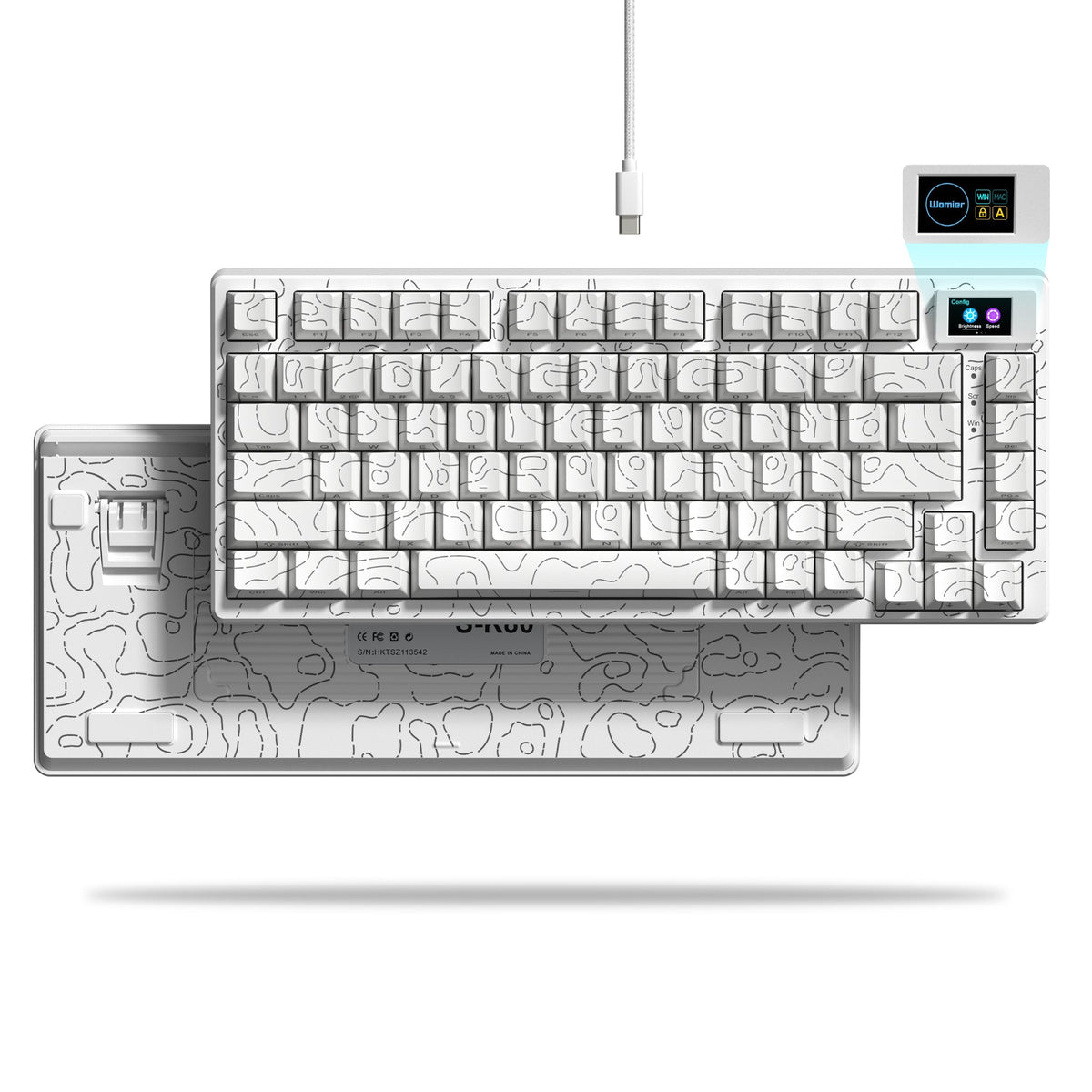 Womier SK80 75% Gasket Mechanical Keyboard with Display — view 5