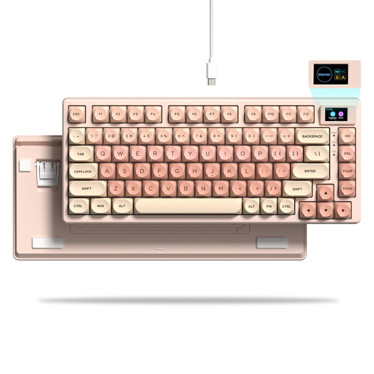 Womier SK80 75% Gasket Mechanical Keyboard with Display