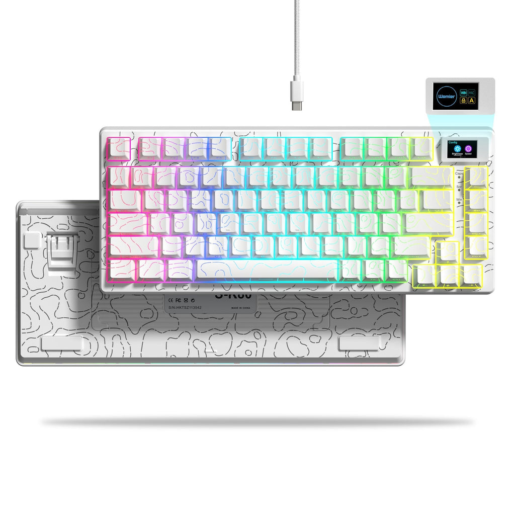 Womier SK80 75% Gasket Mechanical Keyboard with Display — view 4