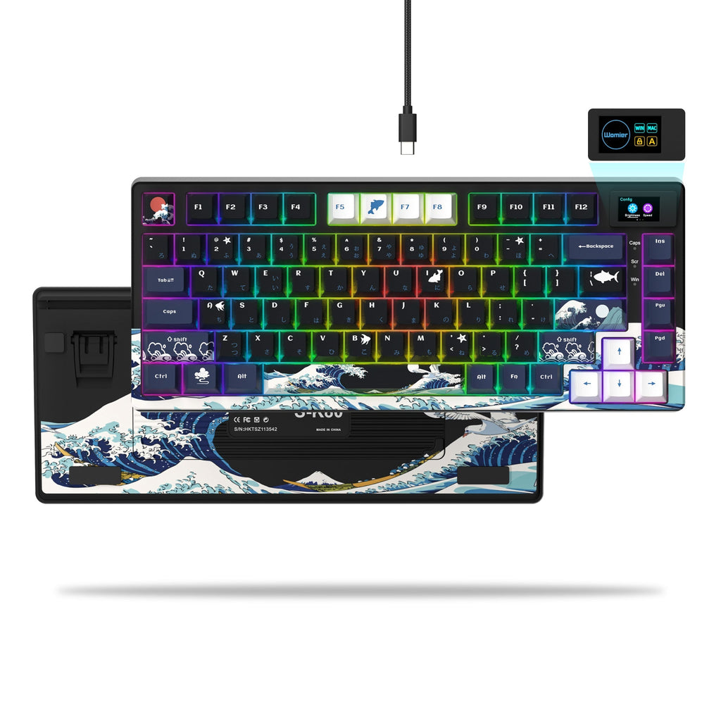 Womier SK80 75% Gasket Mechanical Keyboard with Display — view 2